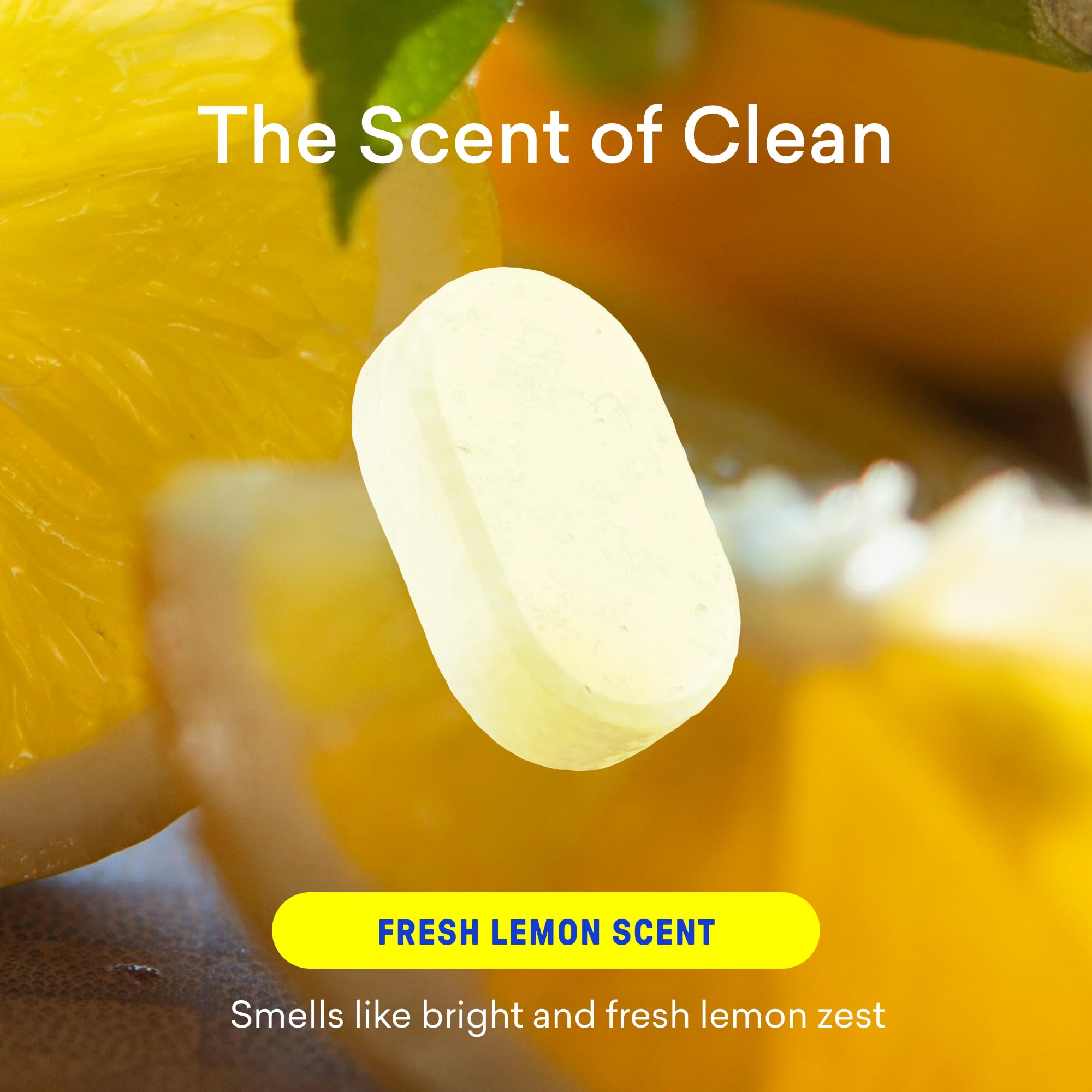 BLUELAND tablet dissolving in water to create a 24 oz cleaner.