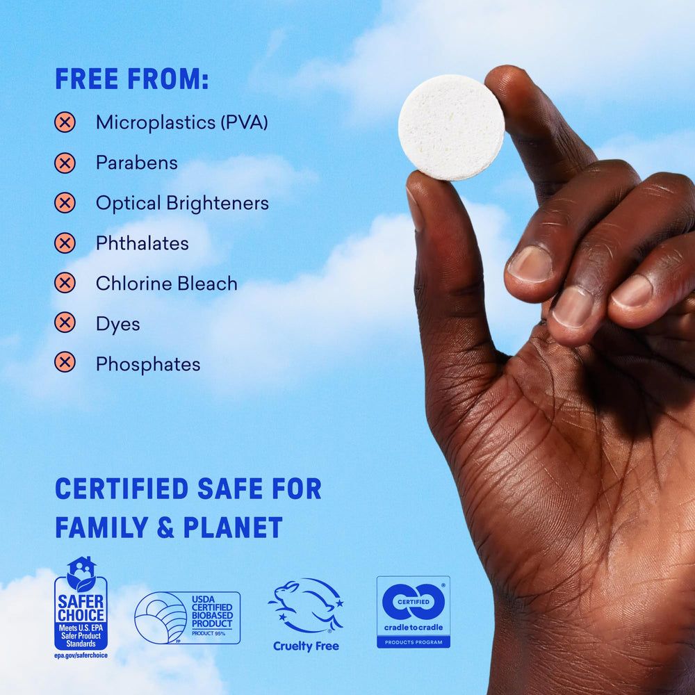 Spring Bloom BLUELAND tablets with green label indicating plant-based formula