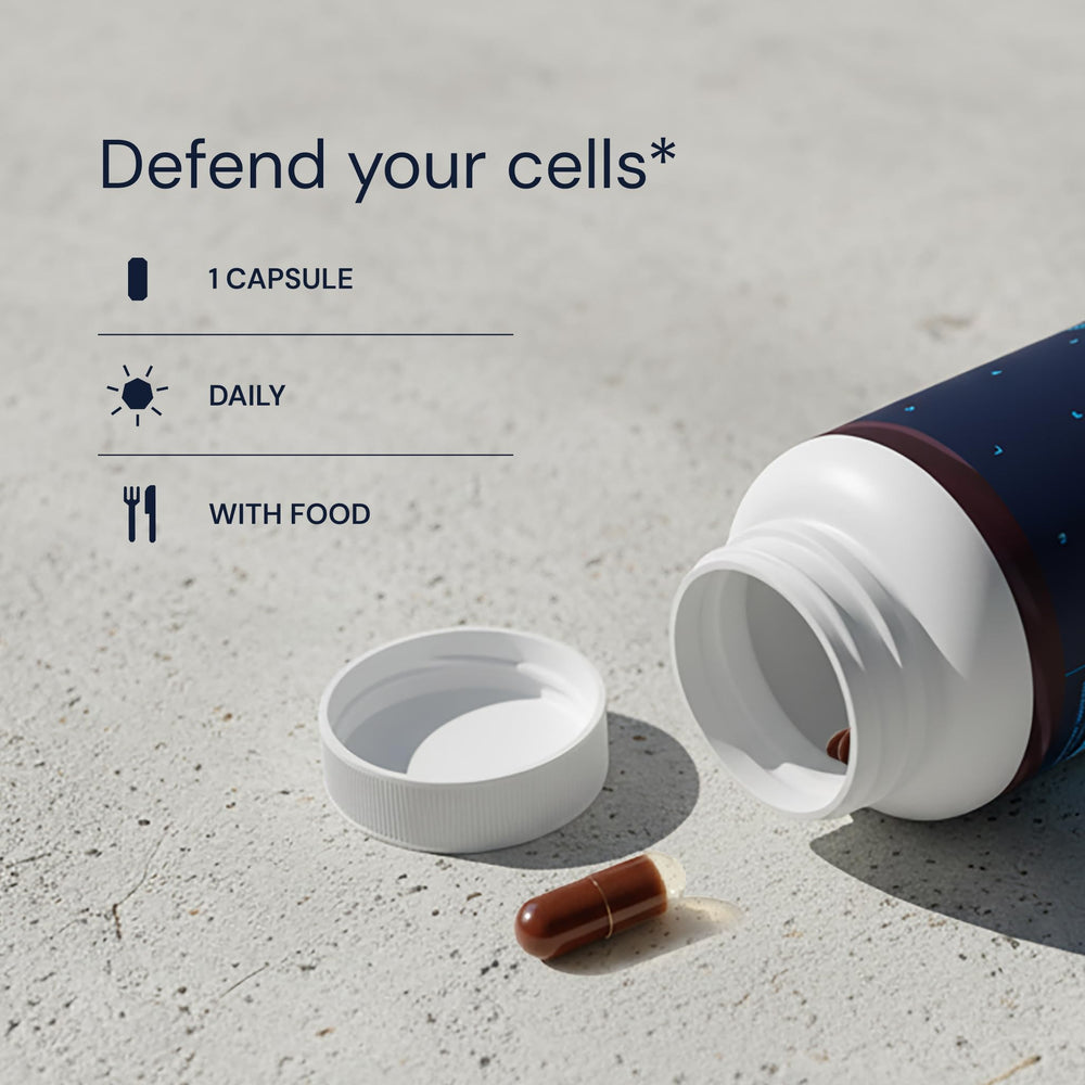 Vegan capsules from Blueprint Bryan Johnson offering clean antioxidant support