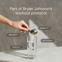 Collagen powder in a smoothie glass showing unflavored mix blends smoothly