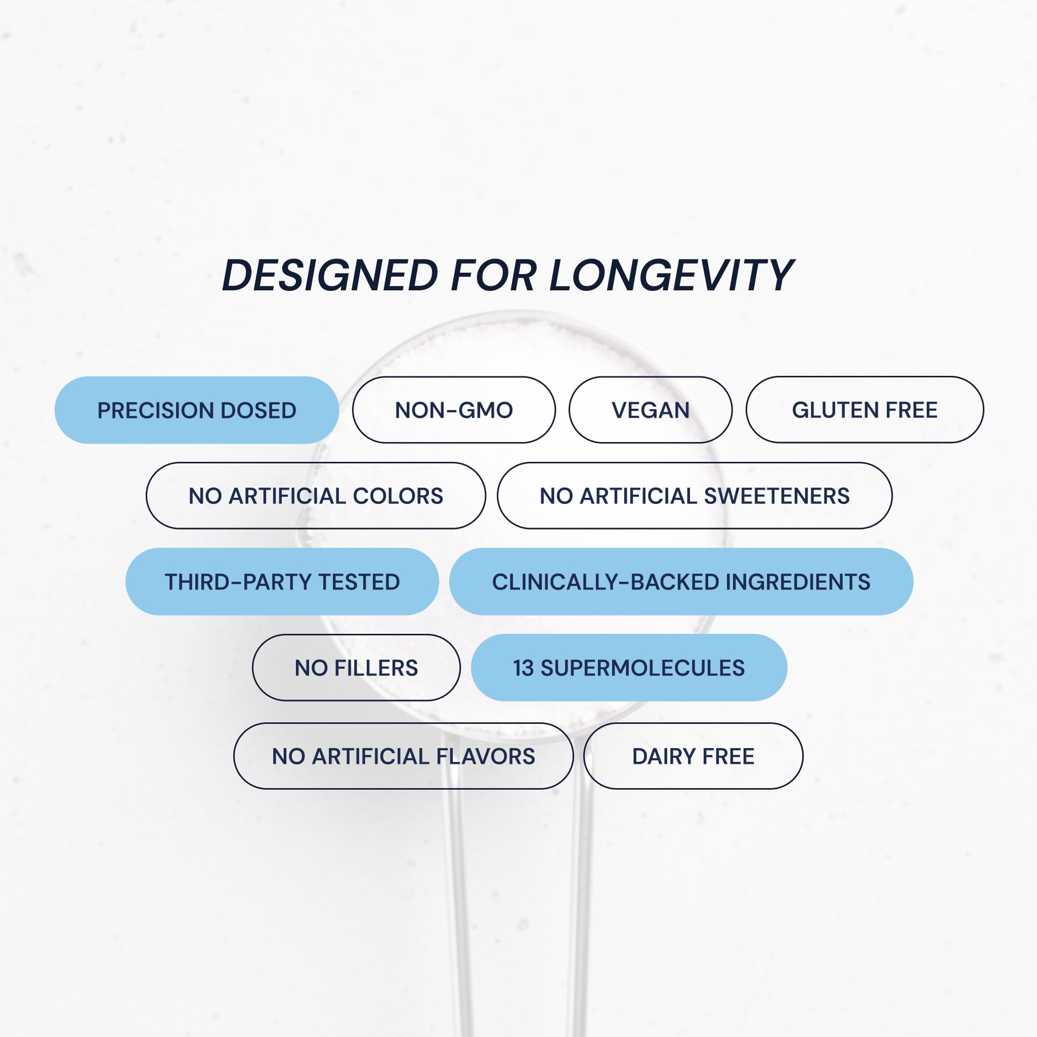 Blueprint Bryan Johnson Longevity Mix post-workout shake ready for recovery support.