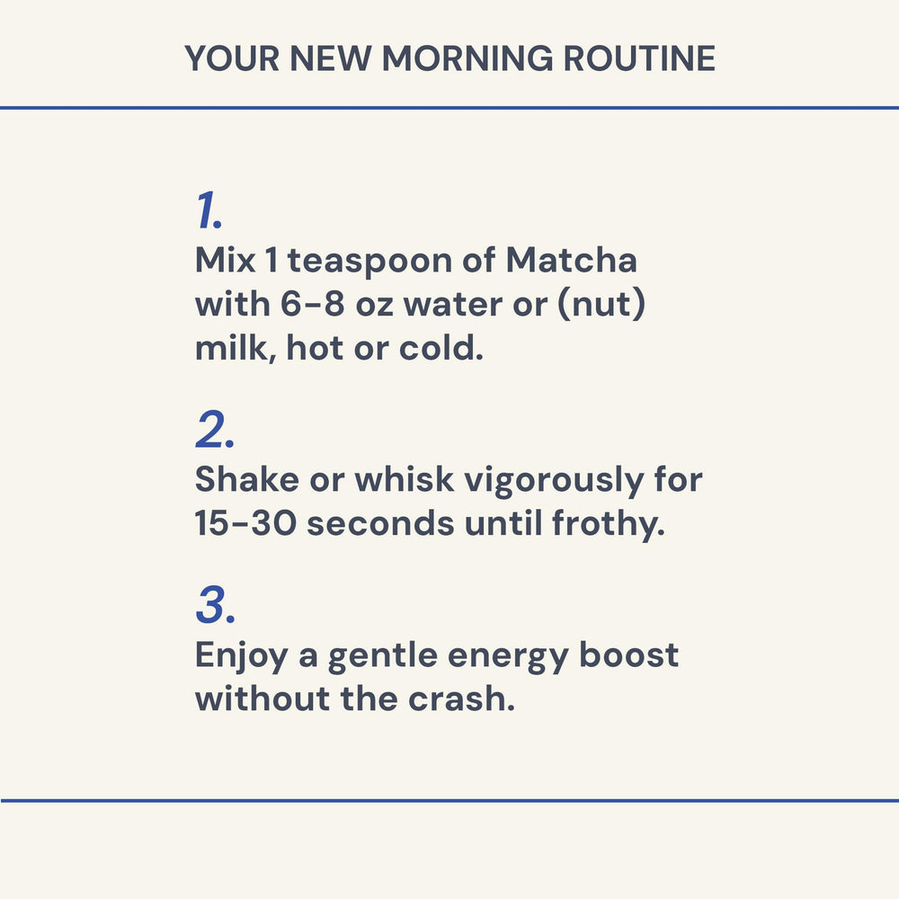 Blueprint Bryan Johnson matcha in smoothie setup showing convenient daily ritual