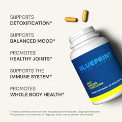 Blueprint Bryan Johnson NAC supplement label showing ingredients