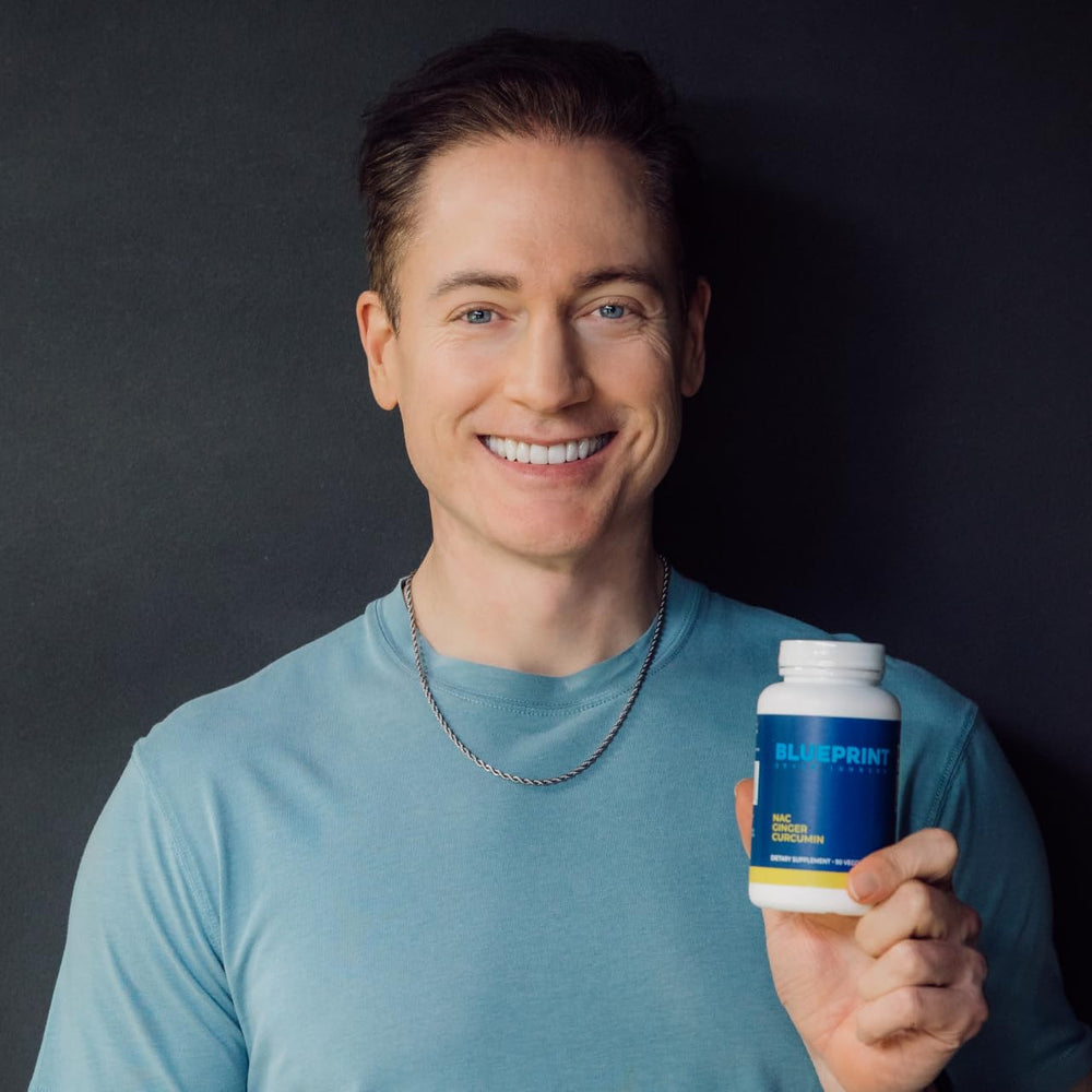Blueprint Bryan Johnson NAC test results seal indicating quality control