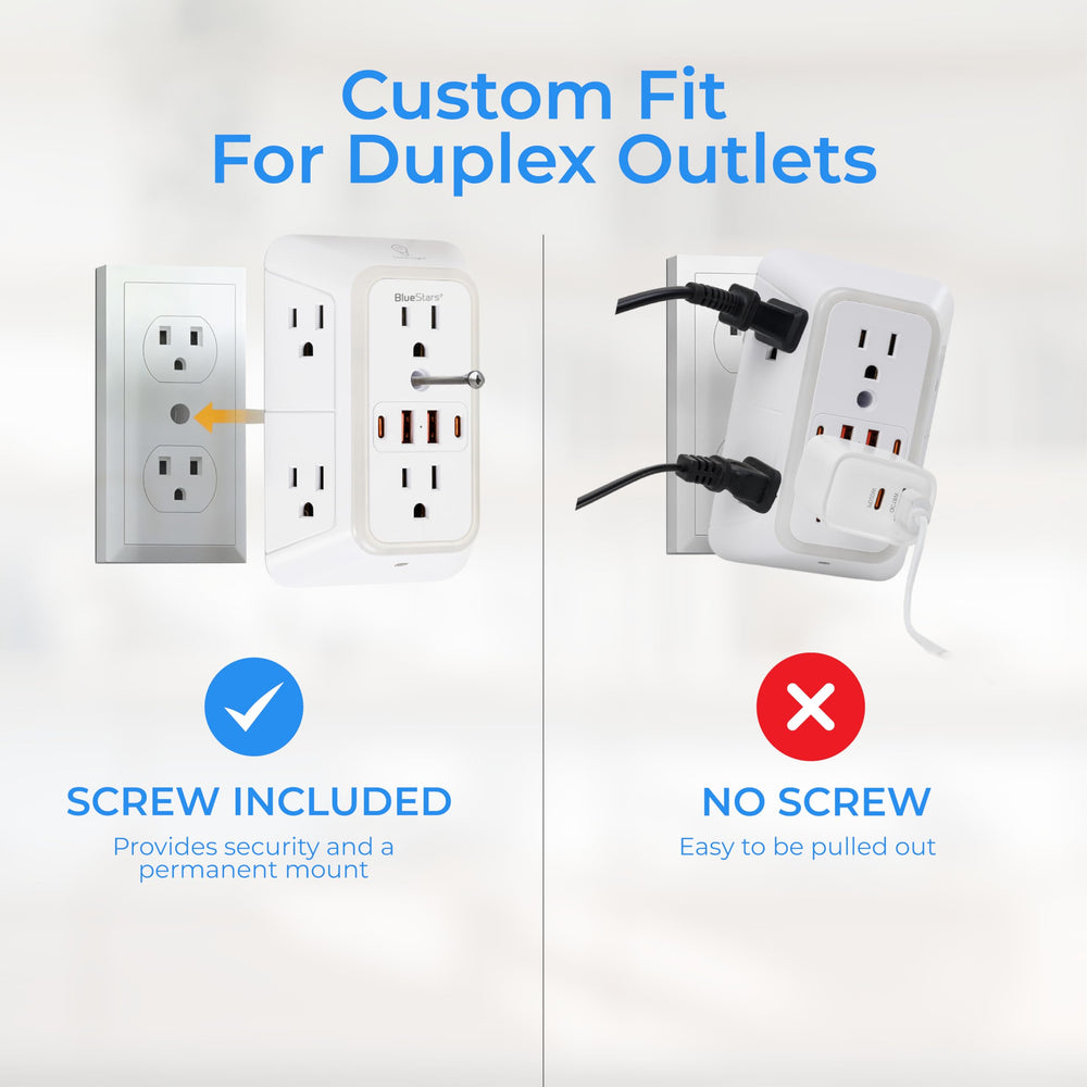 BlueStars night light feature helps navigate rooms at night.