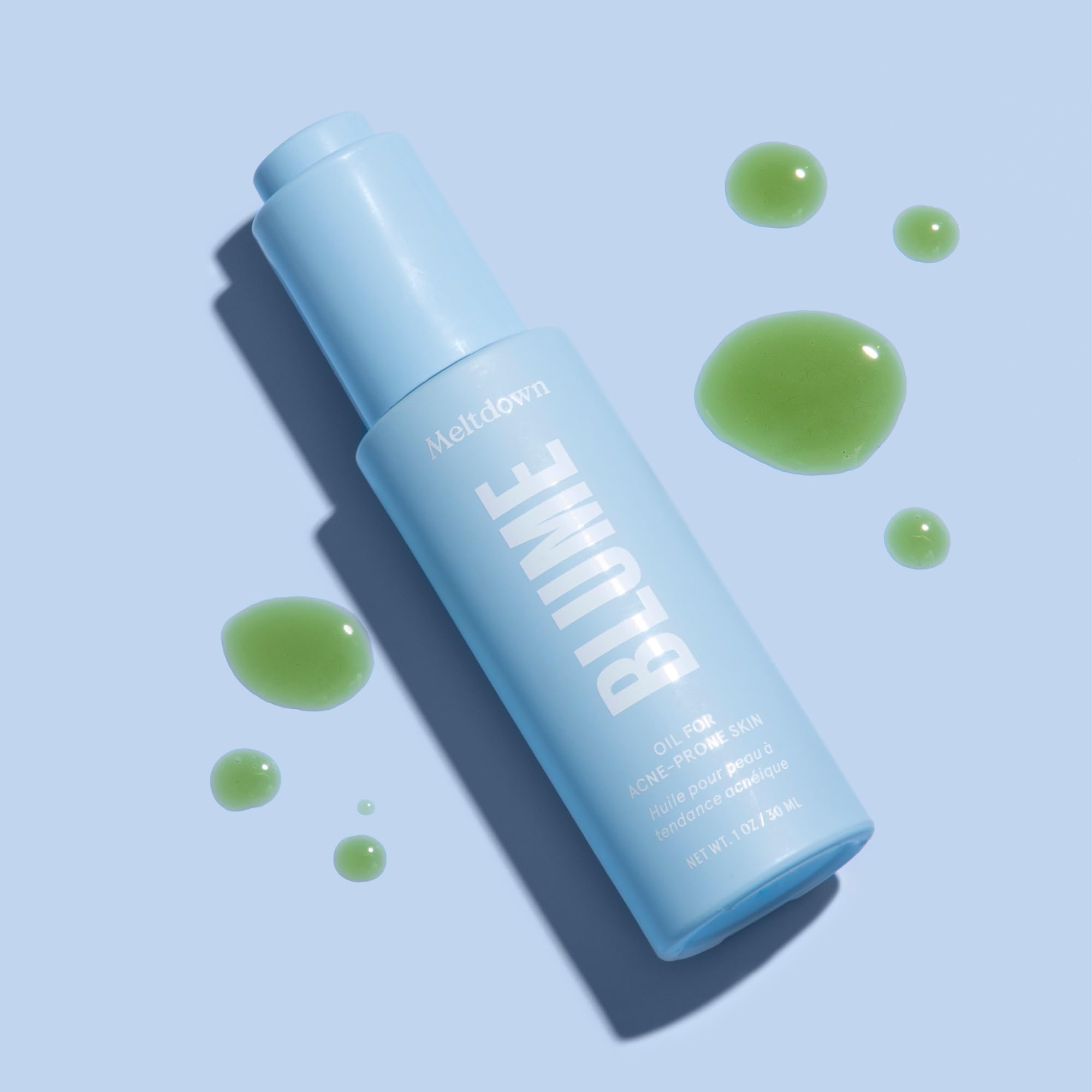 Blume Meltdown black cumin seed oil bottle feature for clear daily skincare.