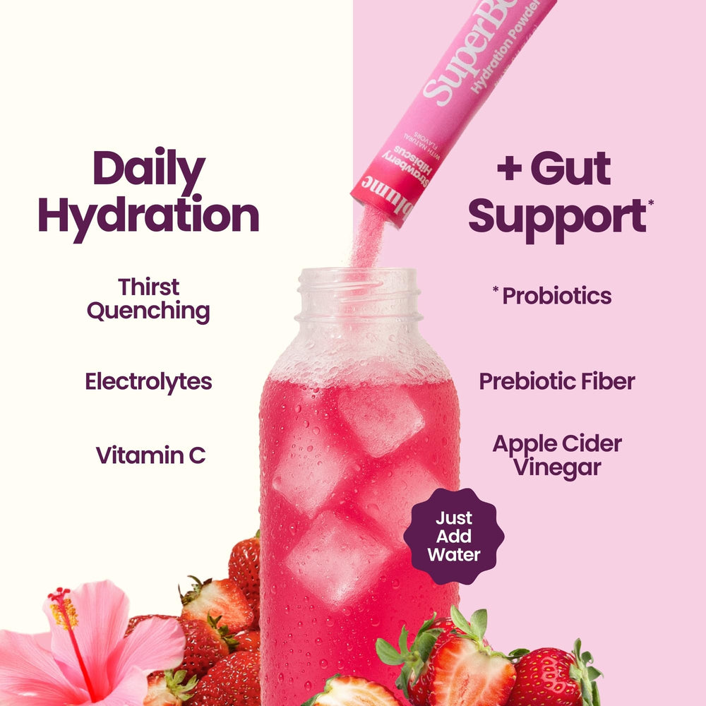 Blume SuperBelly hibiscus flavor visual with vibrant taste