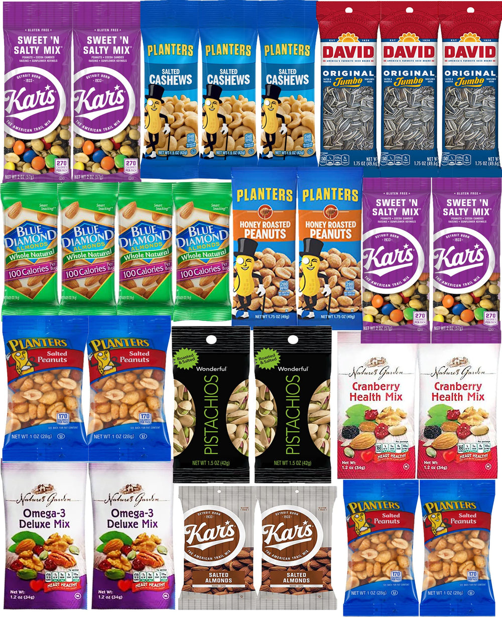 Blunon Nuts Snack Packs single-serve bags ideal for office or travel.