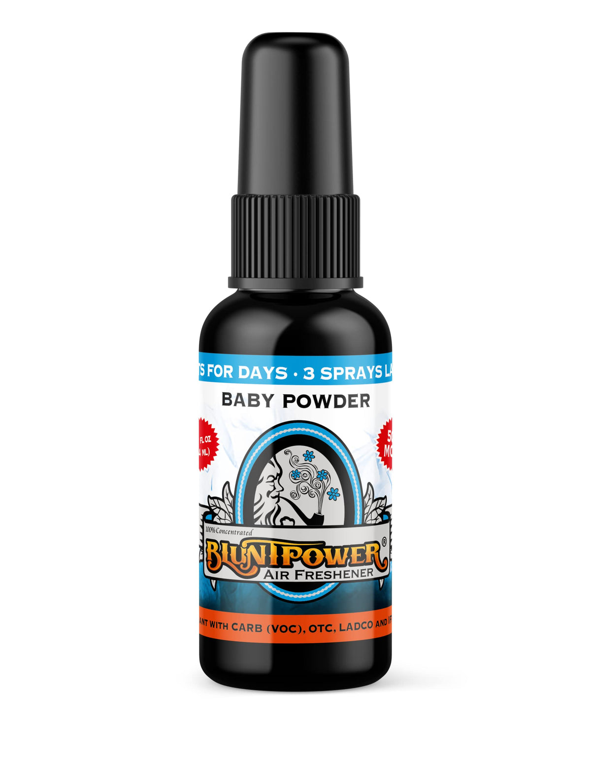 BluntPower bottle pour demonstrates concentrated aroma for instant room refreshment
