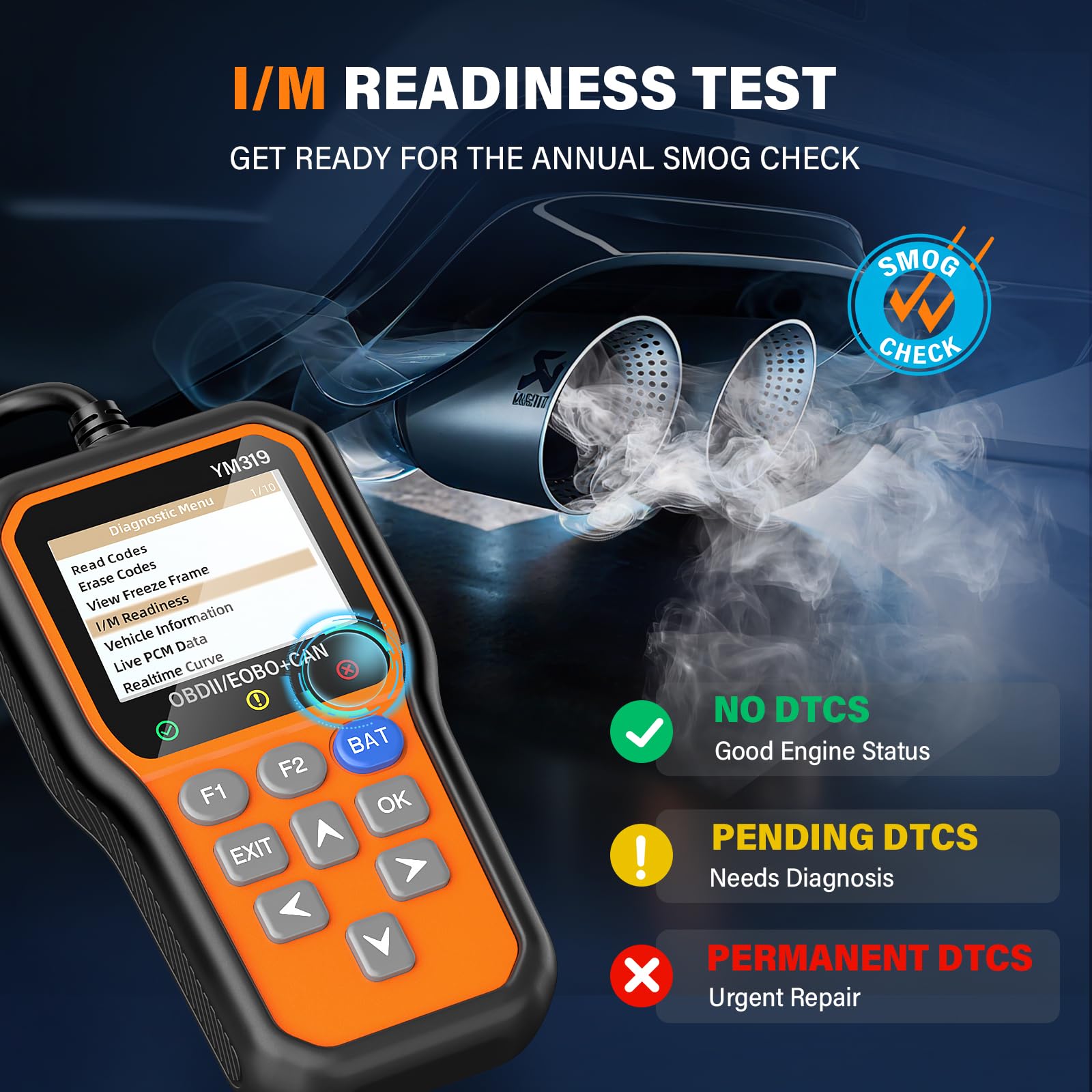 BluSon YM319 interface with 13-language support for easy use.