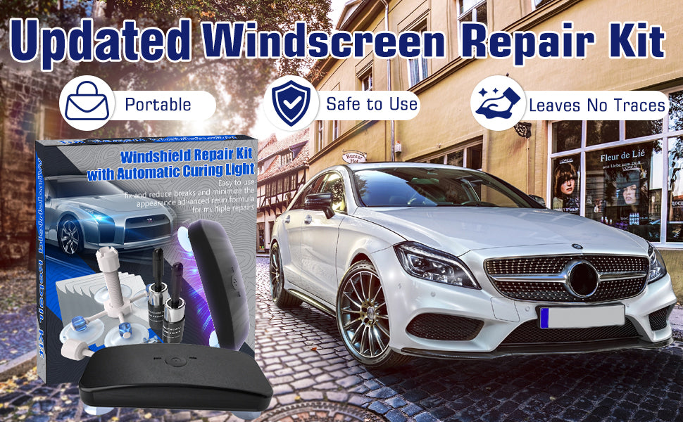 BLUTOKS at‑home windshield repair kit designed for DIY success