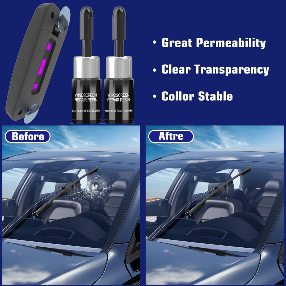 BLUTOKS UV curing light for fast 5–10 minute cure of chips and cracks