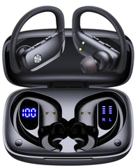 The bmani Ear Buds LED display case shows battery status for easy travel.