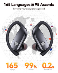 The bmani Ear Buds with over-ear hooks stay secure during workouts.