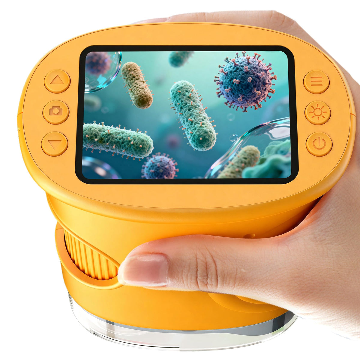 BMDSAE 1000X handheld microscope with pocket screen for live viewing