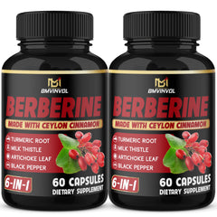 BMVINVOL berberine capsules bottle showing immune support in a daily ritual