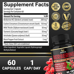 BMVINVOL Berberine capsules closeup highlighting easy-to-swallow design