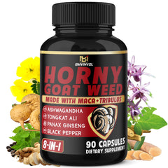 BMVINVOL Horny Goat Weed capsules bottle for daily energy support