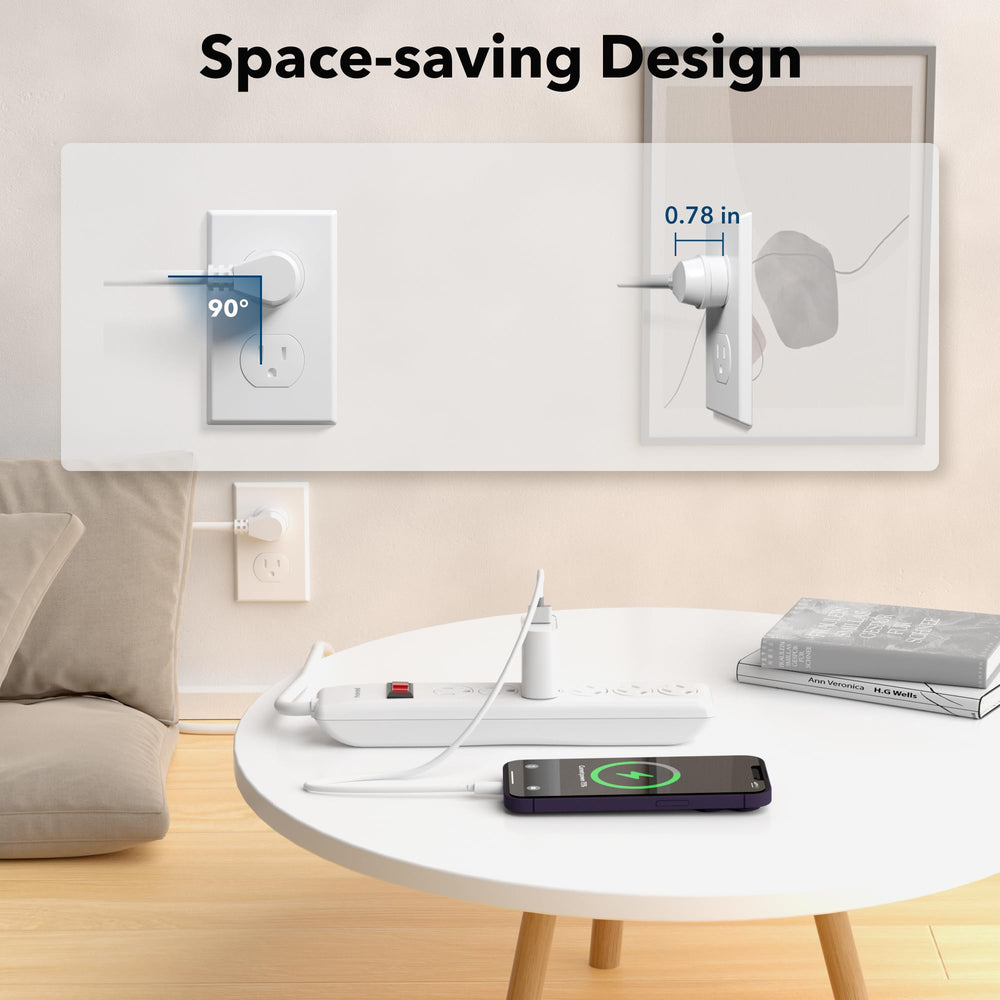 BN-LINK 4-foot cord reaches desks and behind furniture for flexible setup.