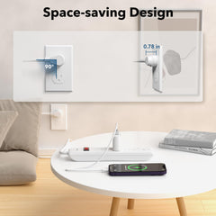 BN-LINK 4-foot cord reaches desks and behind furniture for flexible setup.