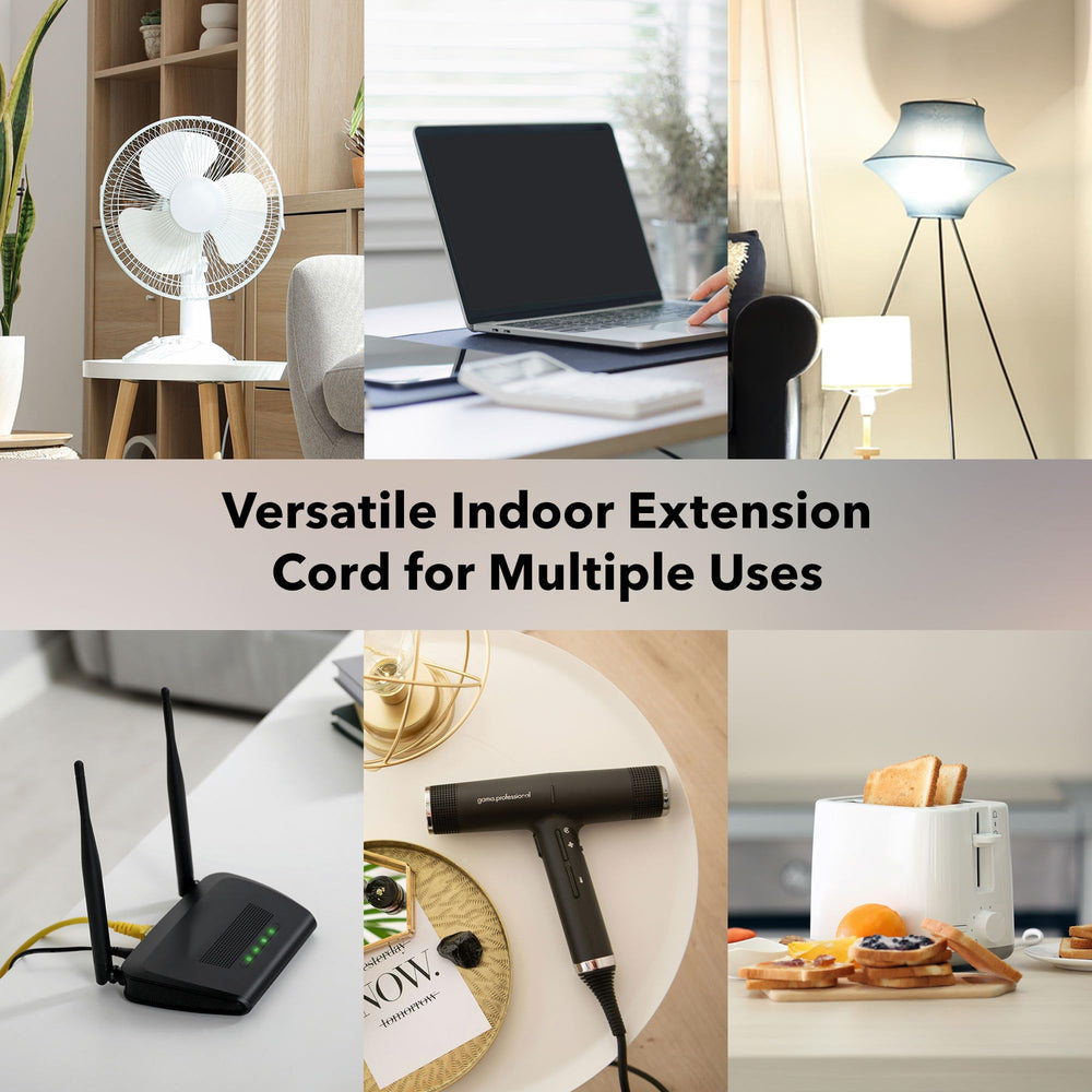 BN-LINK indoor extension cord helps keep spaces organized and clutter-free.