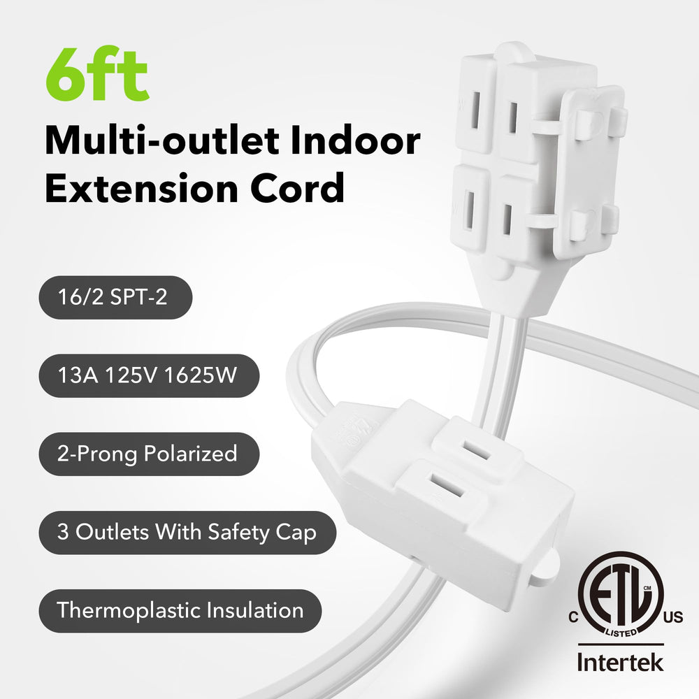 BN-LINK polarized 2-prong plug for standard indoor devices.