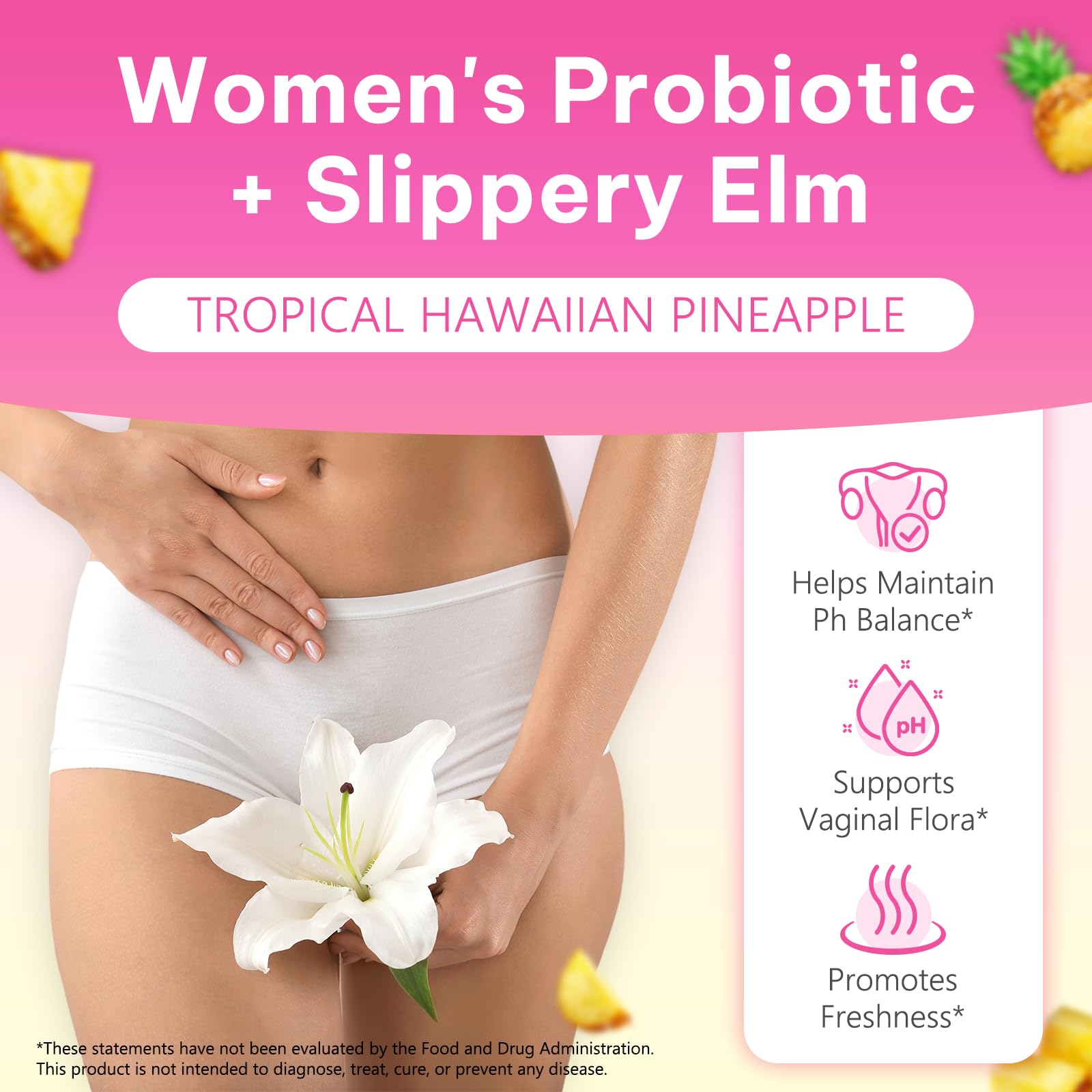 bnHUlMXw Packaging of Feminine Probiotics Gummies highlights vegan and gluten-free formula