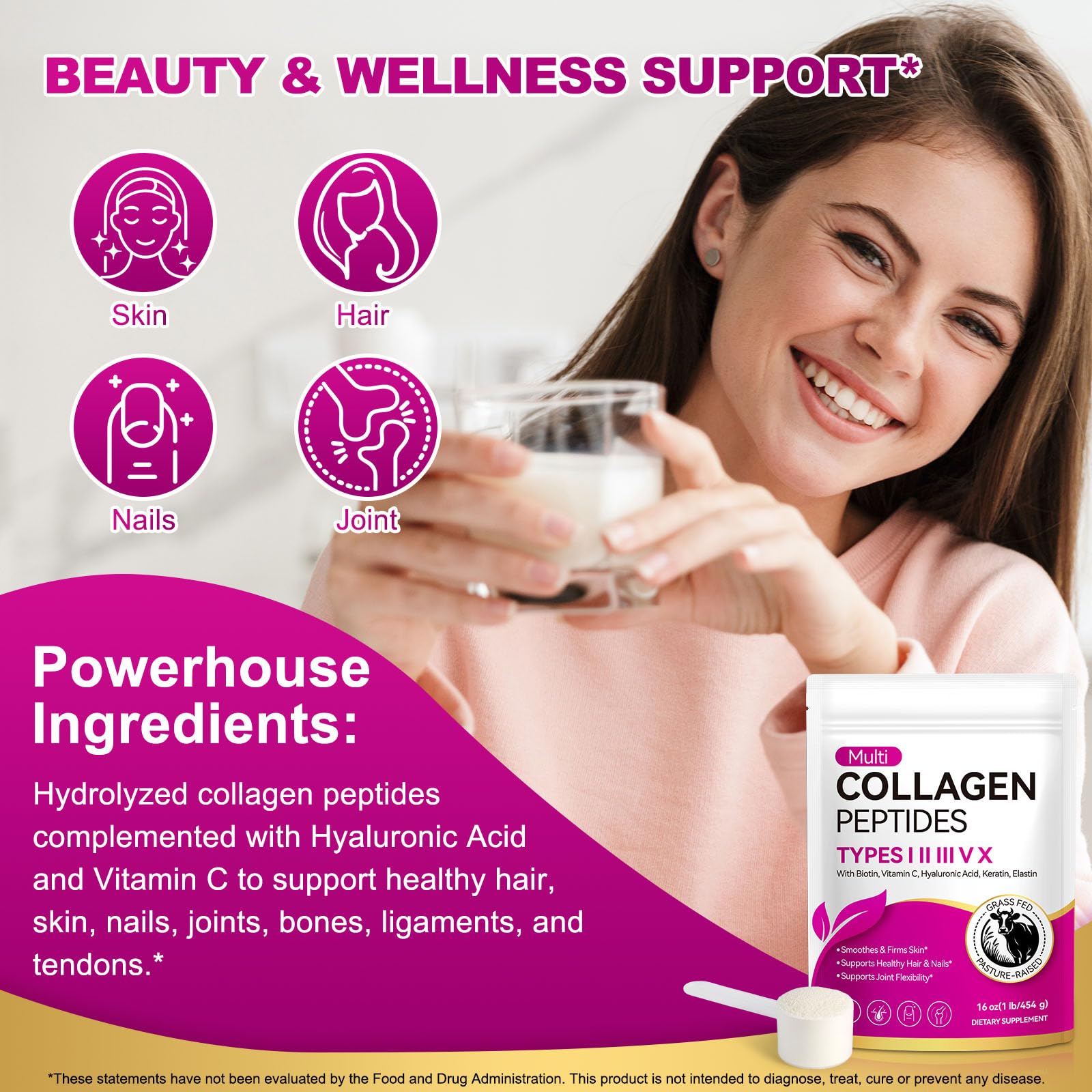 bnHUlMXw hydrolyzed collagen closeup emphasizes high absorption potential.