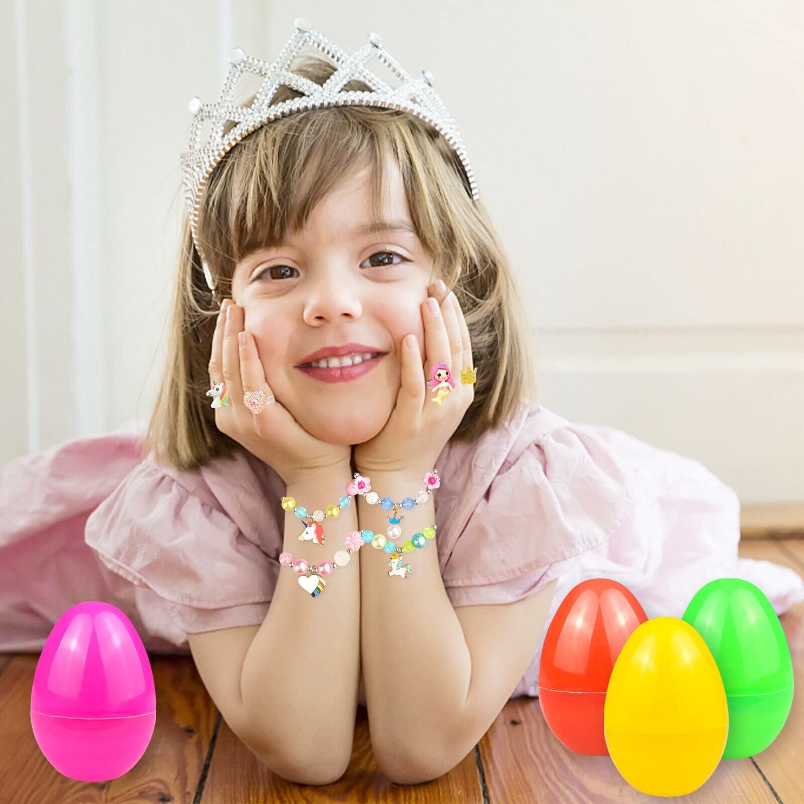 bnuzeiyi easter eggs: durable, safe plastic shells for home or classroom.