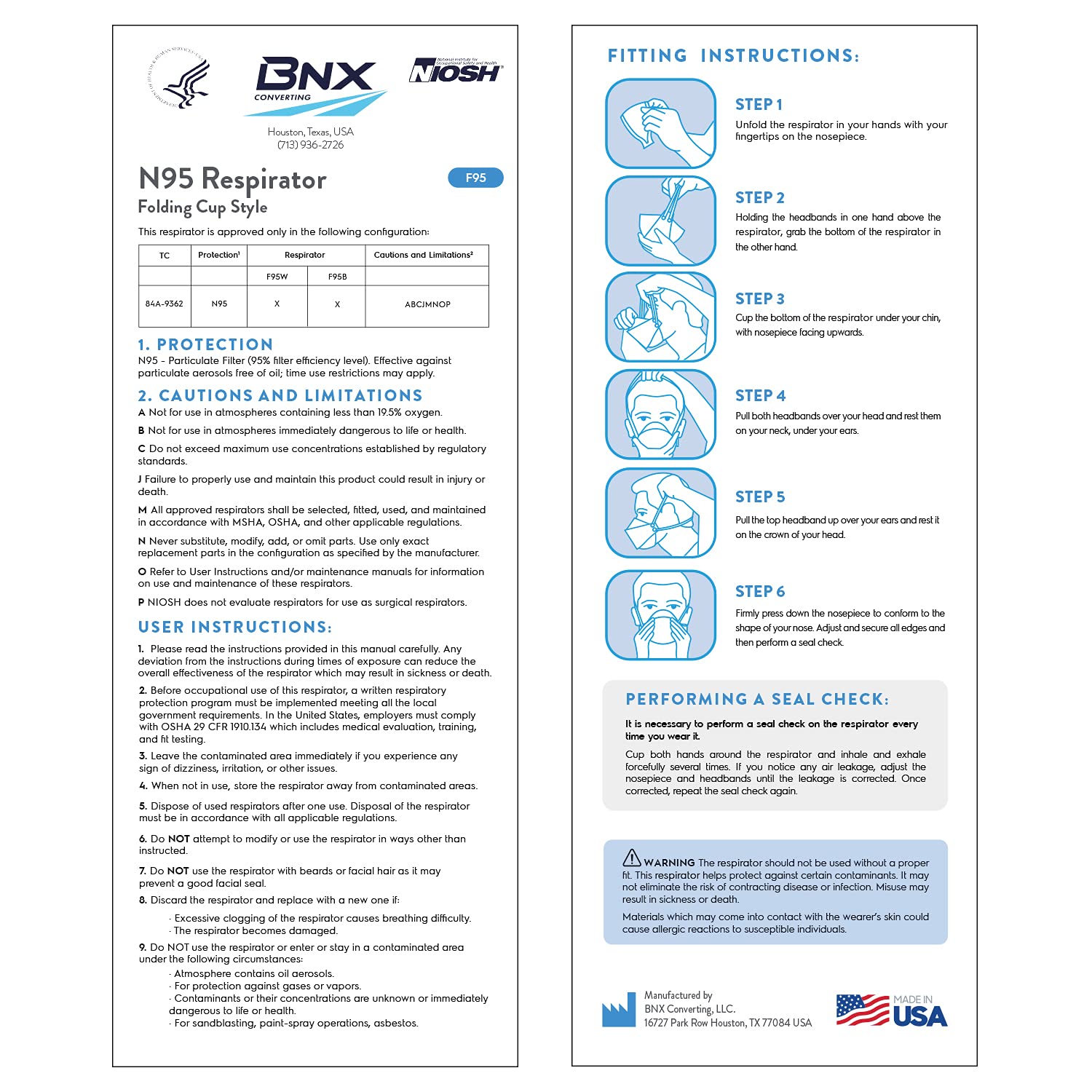 BNX N95 mask 20-pack box ready for distribution.