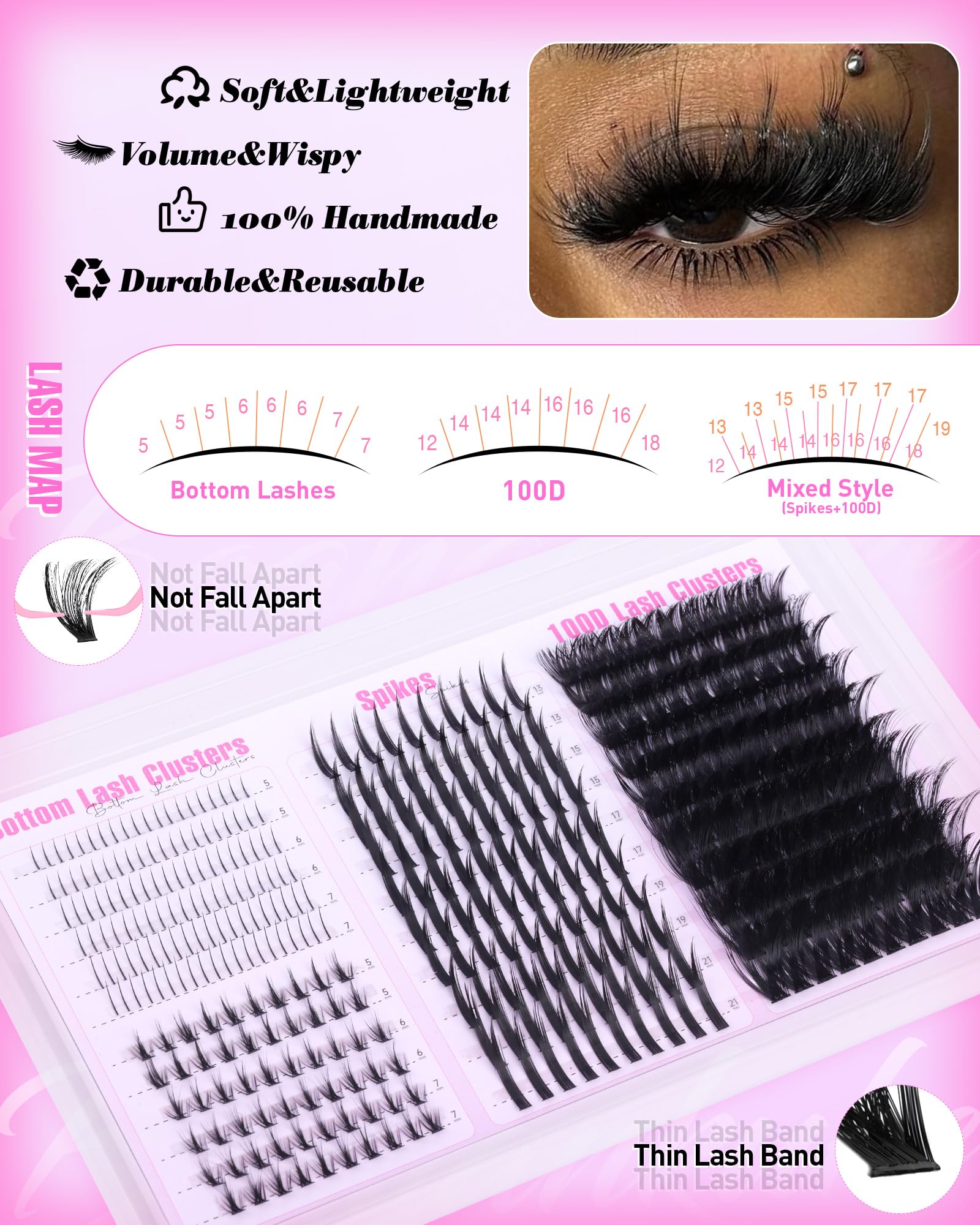 Boahankuke magic lashes apply step for easy styling