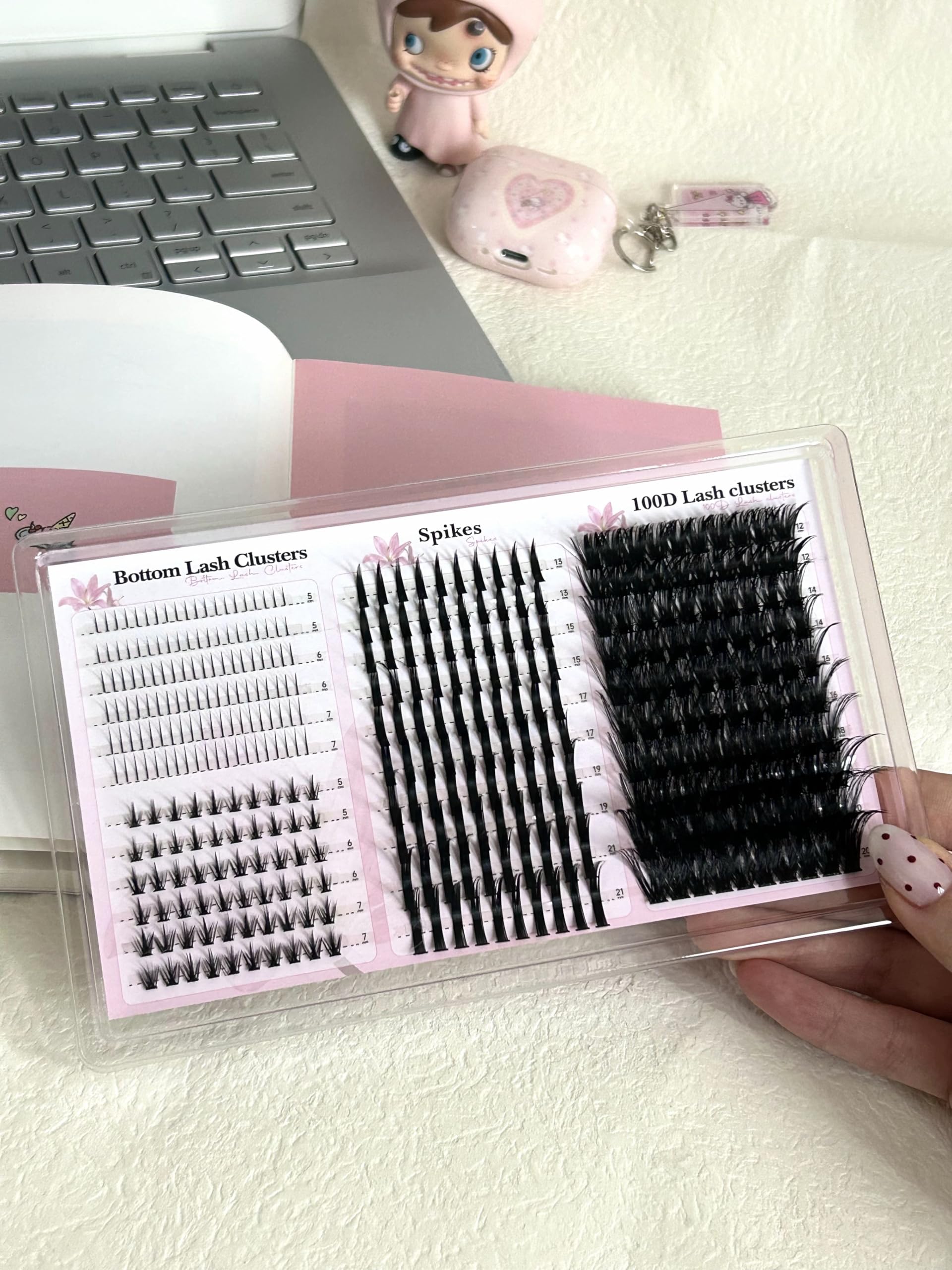 Boahankuke volume lashes 100D 12-20mm for fuller, more lifted lashes