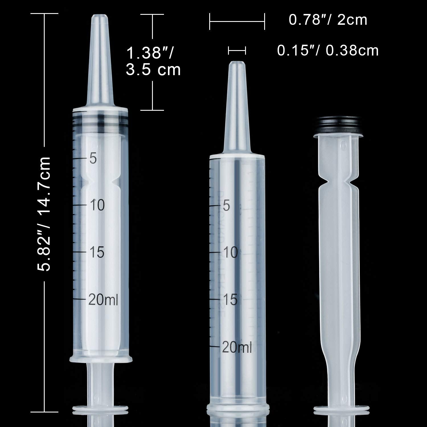 Boao needleless syringe shown as sealed unit for safe handling