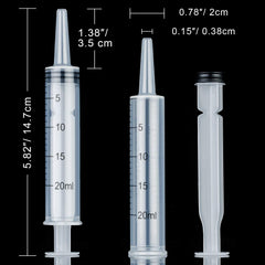 Boao needleless syringe shown as sealed unit for safe handling