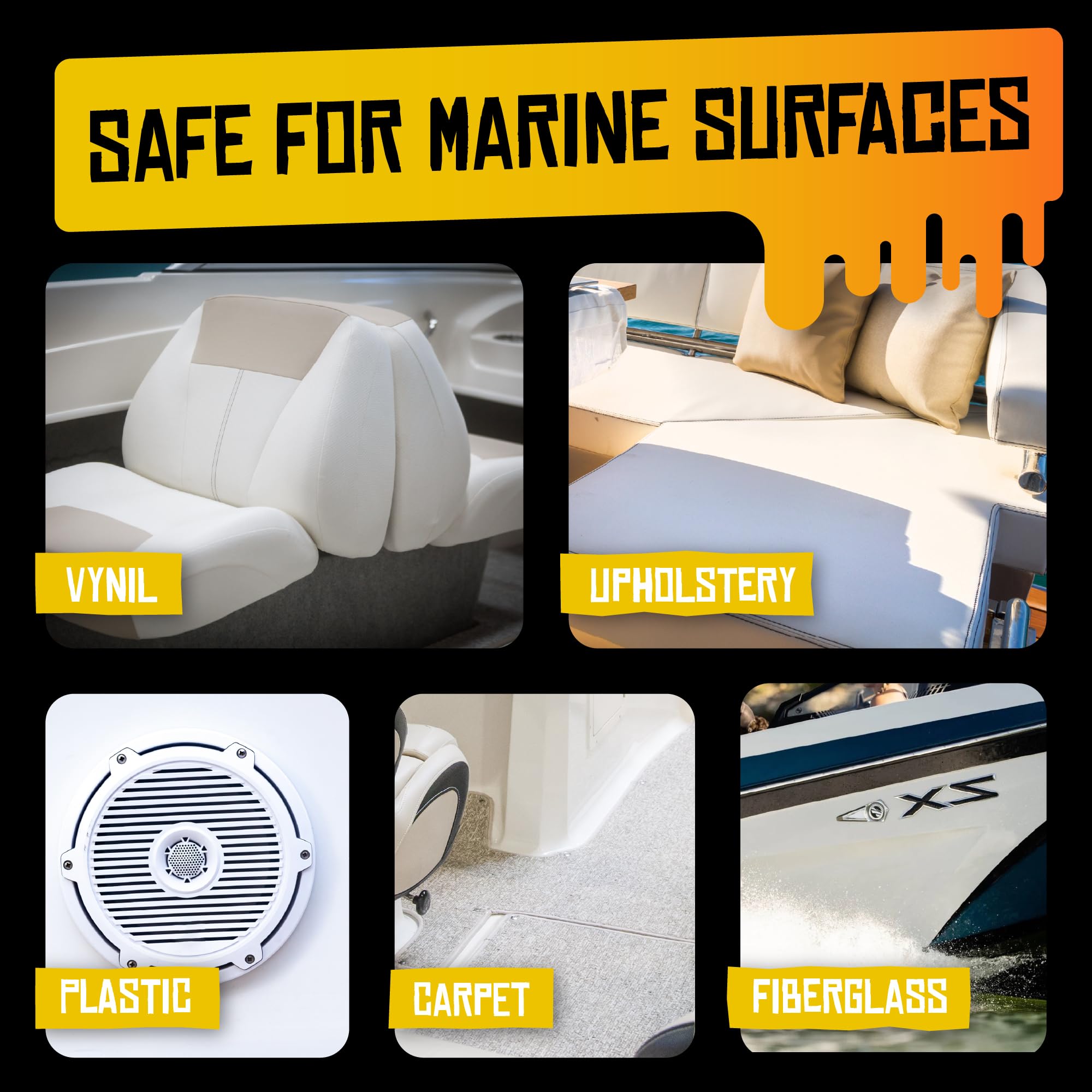 Boat Juice interior-spray bottle simplifies cleaning on deck.