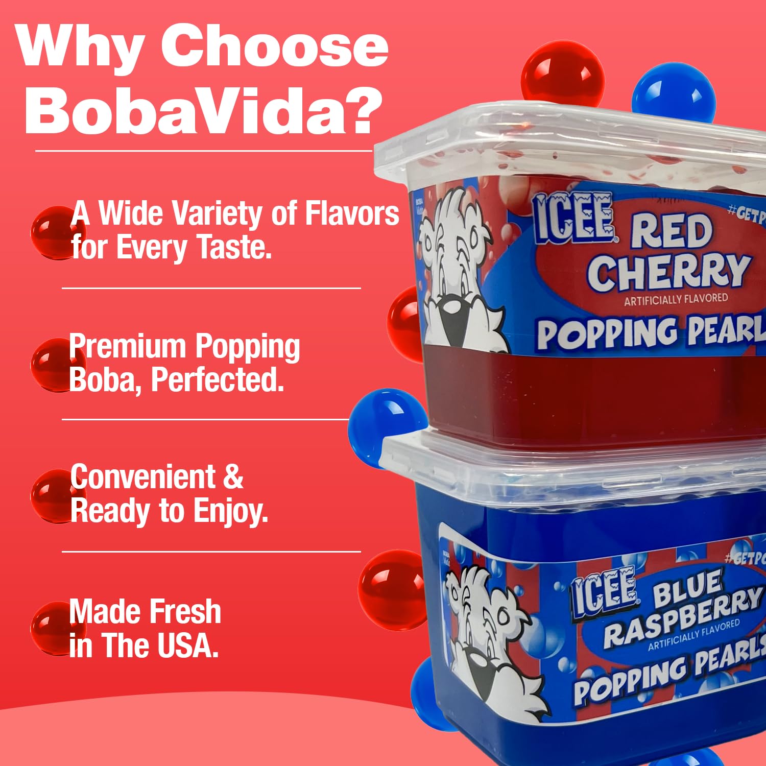 Bobavida family party drinks with popping boba for fun gatherings.