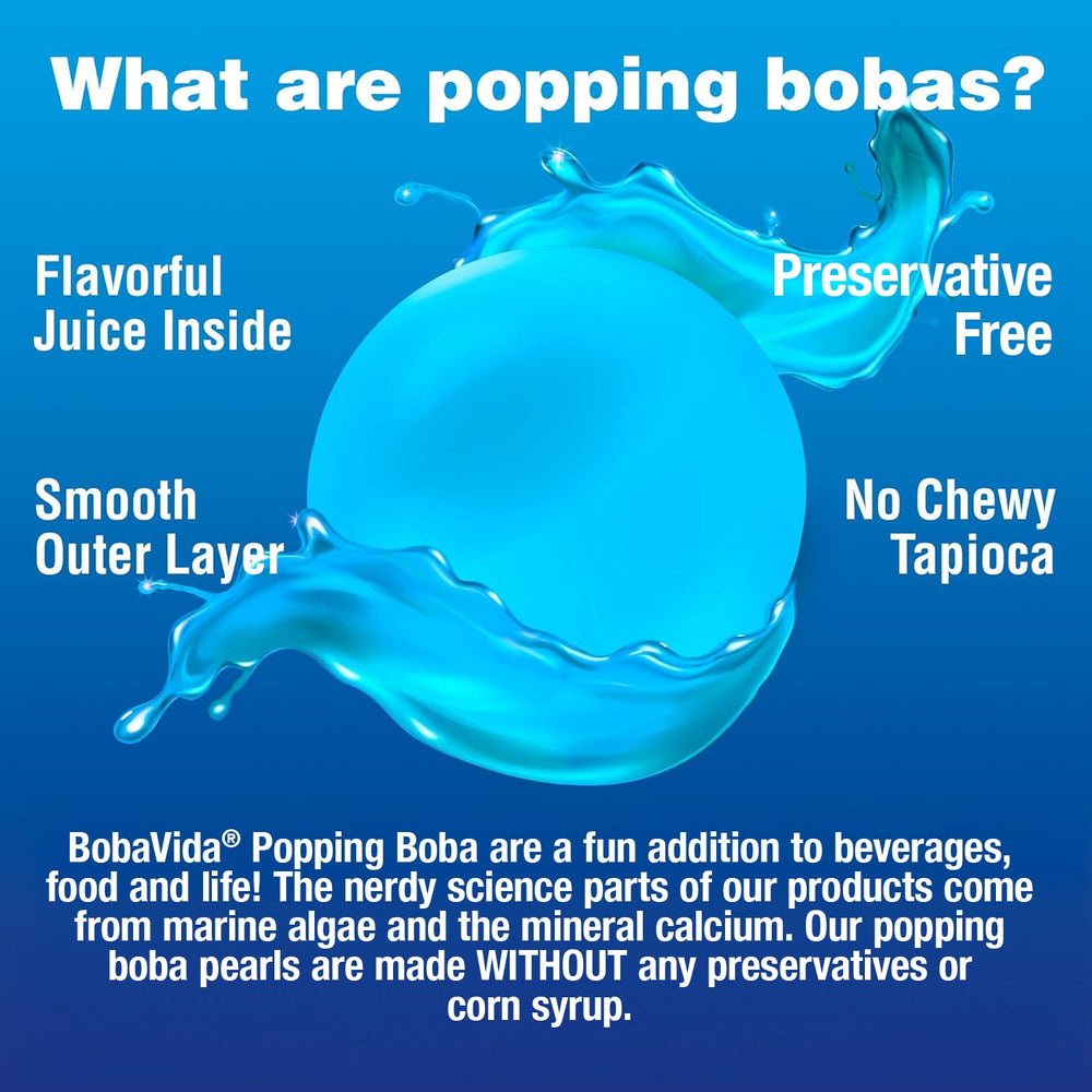 Bobavida ICEE-inspired boba desserts add fruity flavor to yogurts or tea.