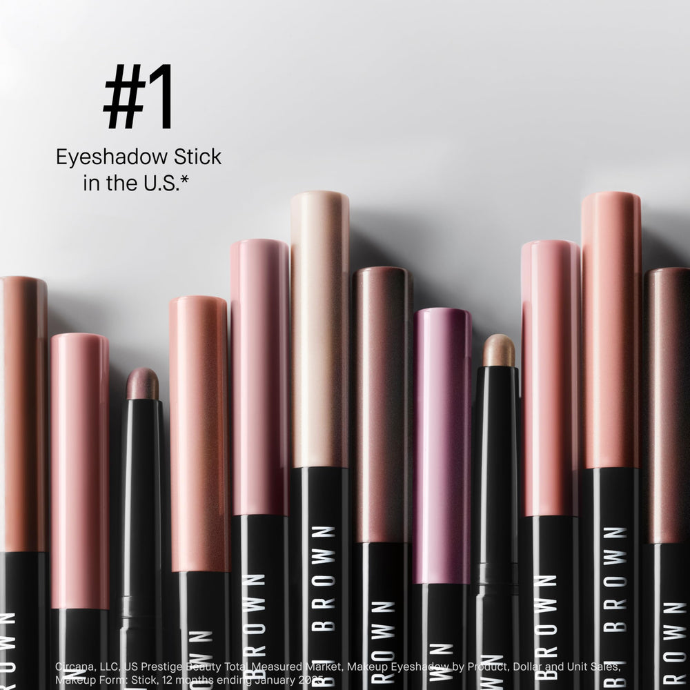 Bobbi Brown Long-Wear Cream Shadow Stick lines and smudges for a smoky look.