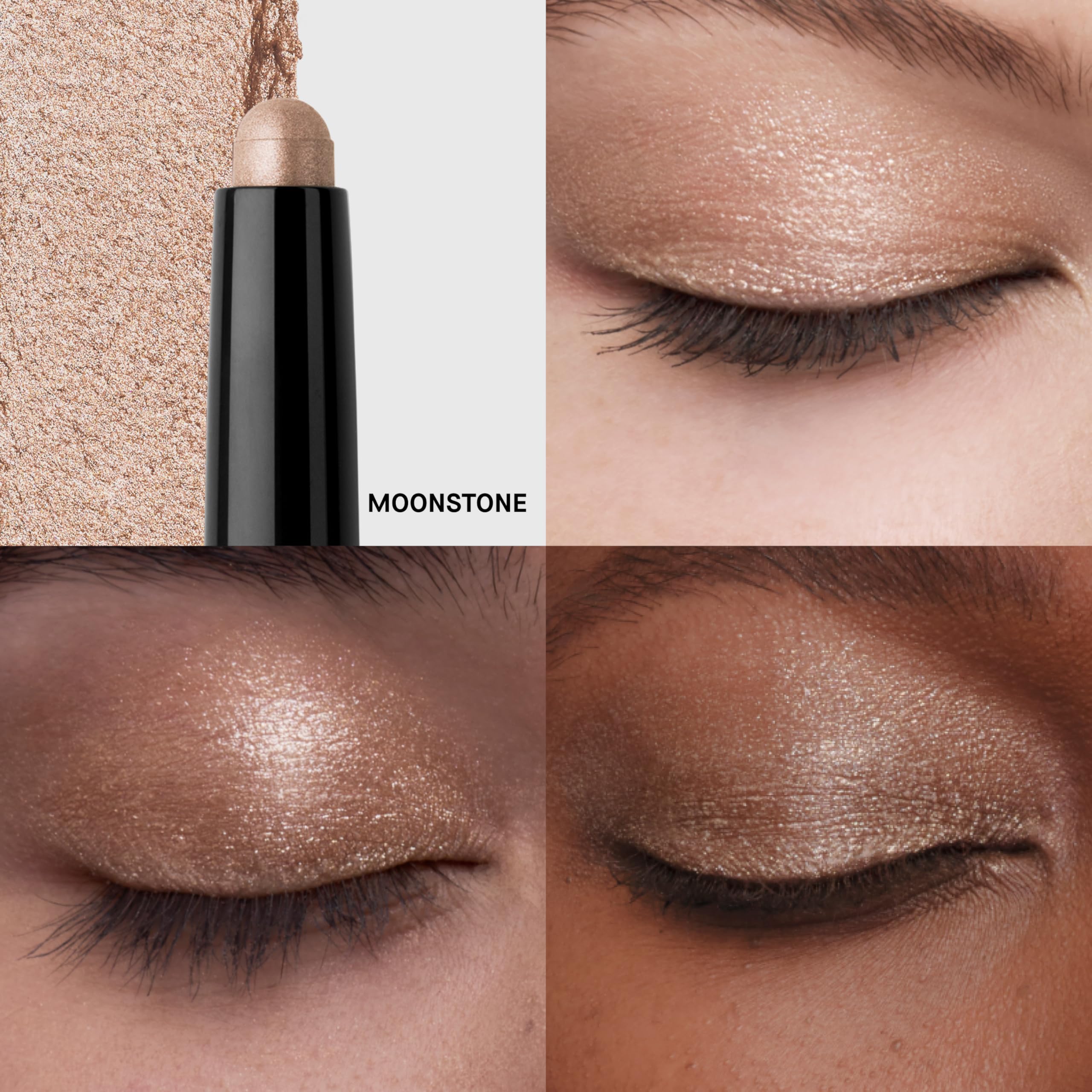 Moonstone matte finish defines lids with effortless layering over primer