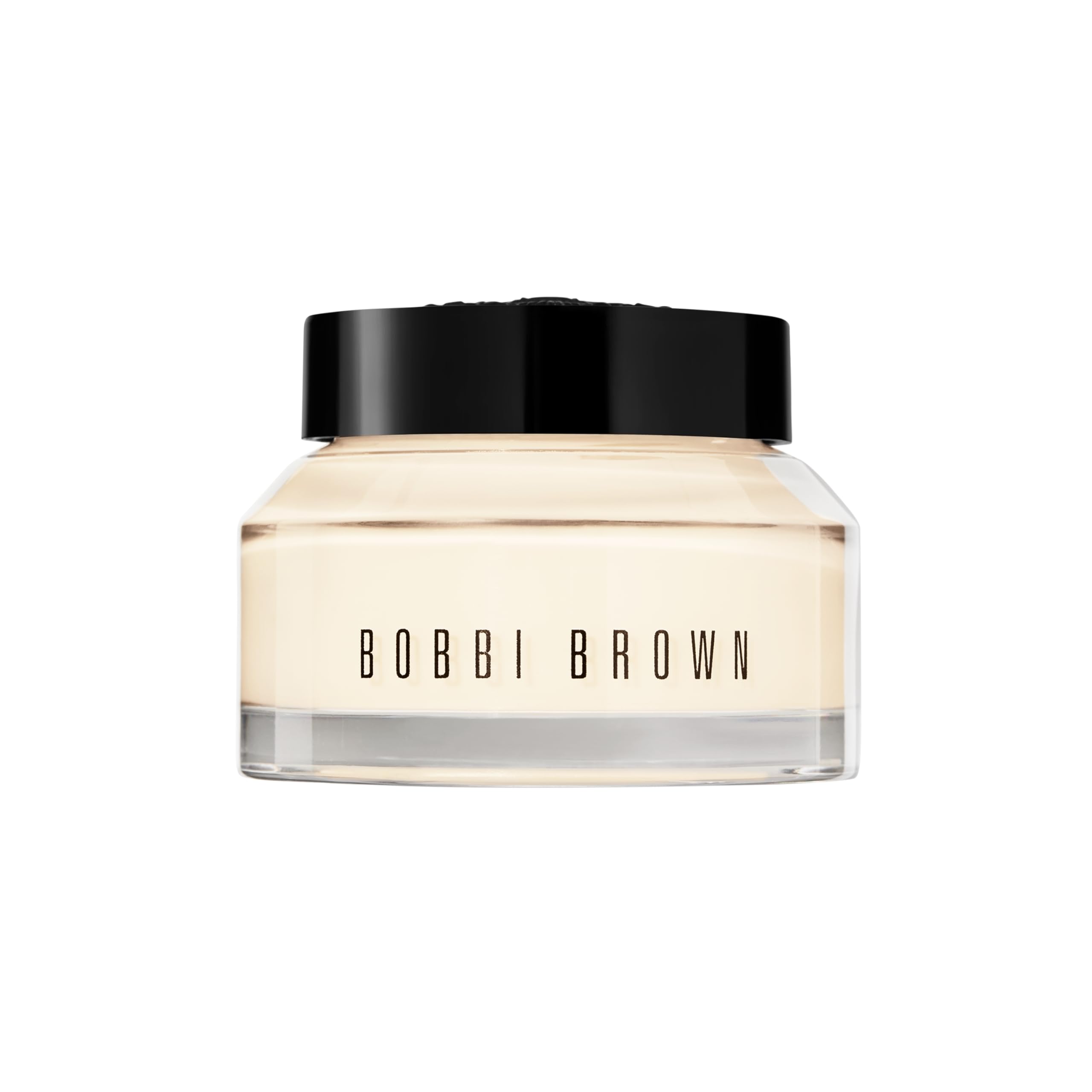 Bobbi Brown Vitamin Enriched Face Base bottle closeup showing sleek packaging for makeup prep