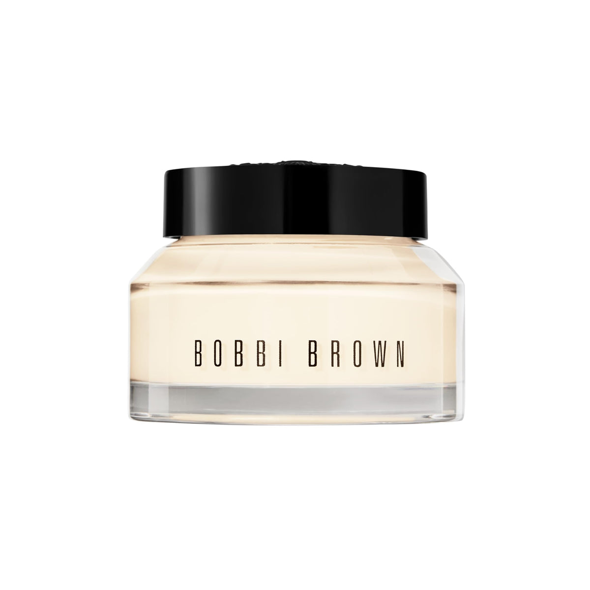 Bobbi Brown Vitamin Enriched Face Base bottle closeup showing sleek packaging for makeup prep