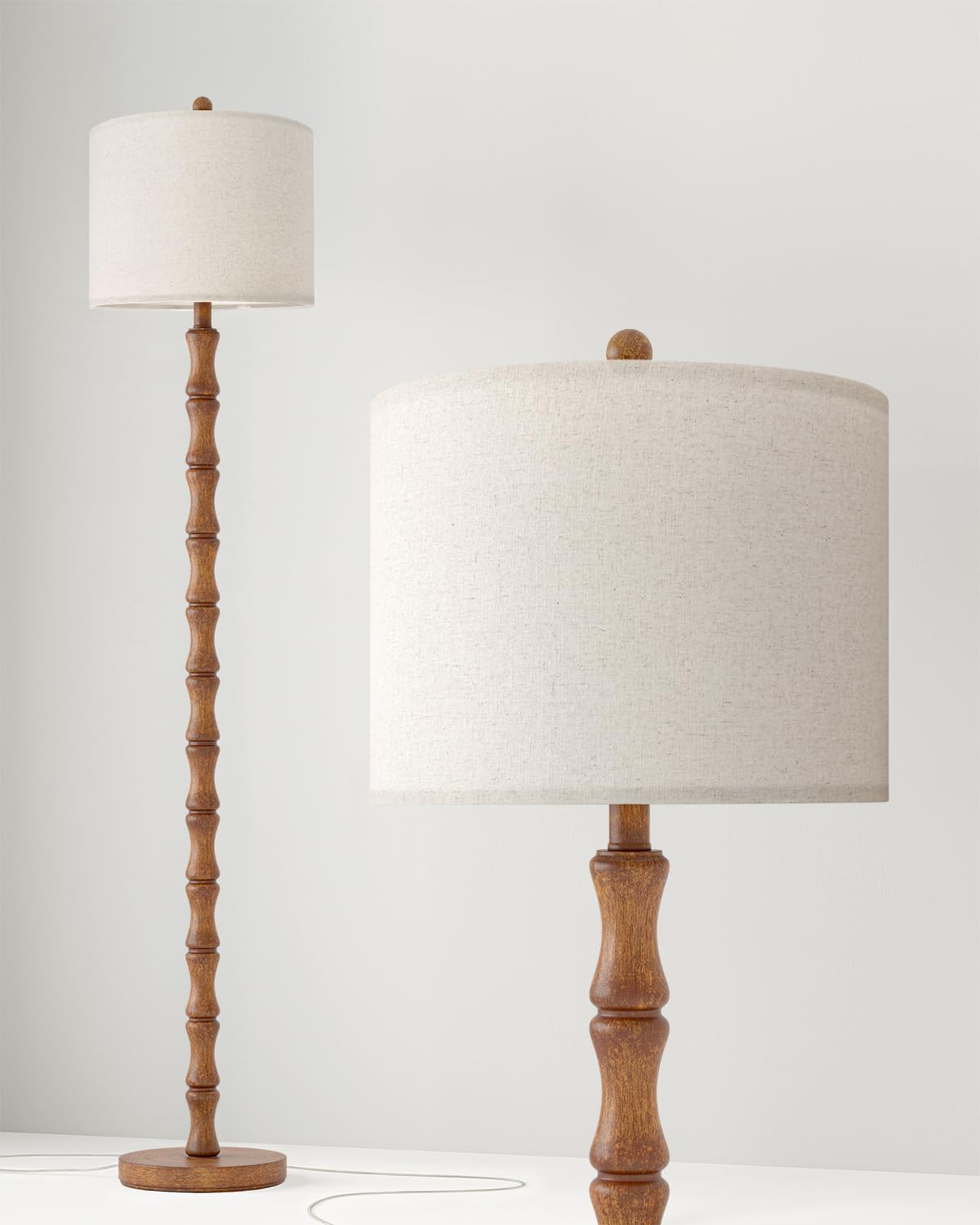 Bobomomo linen shade diffuses light for cozy evenings
