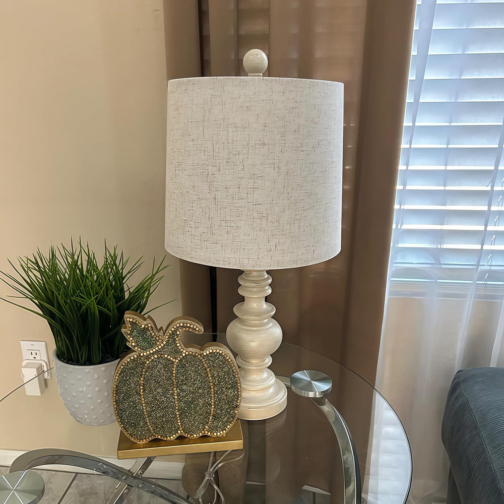 BOBOMOMO Tradition 20-inch tall lamp fits compact spaces while brightening desks.
