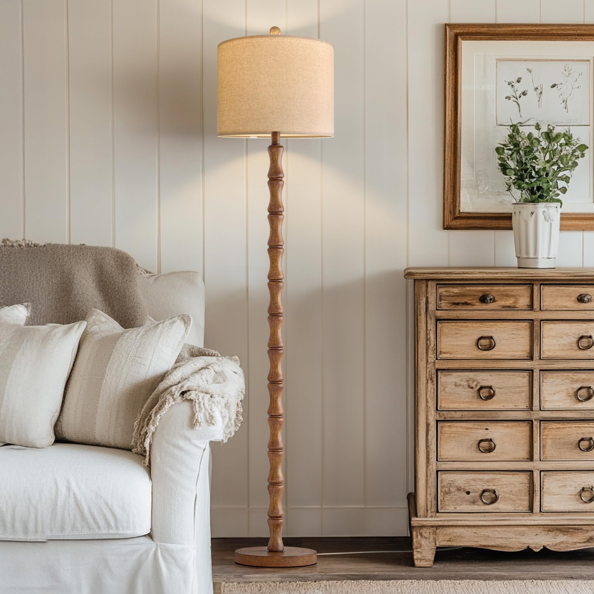 Bobomomo warm walnut tone adds farmhouse charm