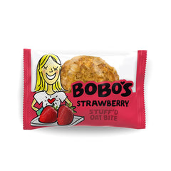 Bobos Oat Bites Stuff'd Original Chocolate Chip bite close-up