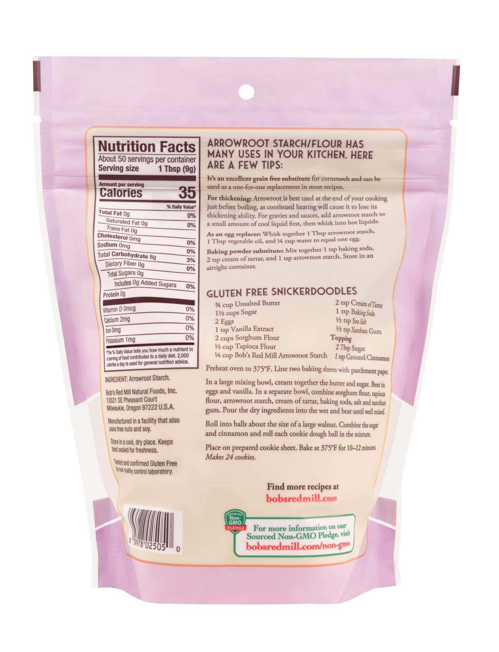Arrowroot Flour smooth batter texture ready for gluten-free recipes by Bob's Red Mill