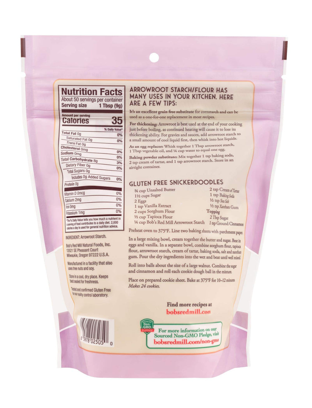 Arrowroot Flour smooth batter texture ready for gluten-free recipes by Bob's Red Mill