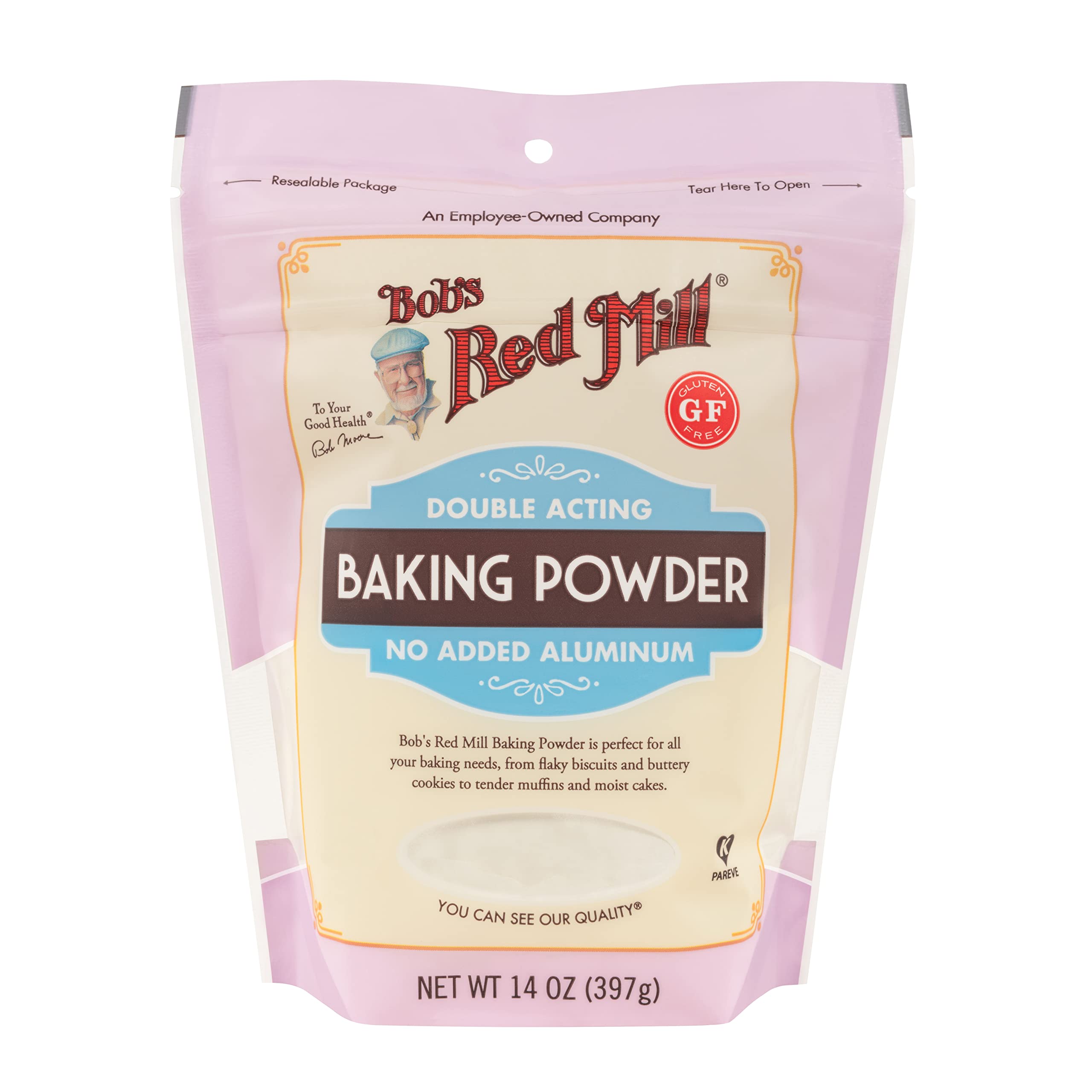 Bob's Red Mill Baking Powder duo canisters ready for pantry storage and reliable leavening.
