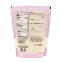 Bob's Red Mill Baking Powder label closeup showing brand details for dependable baking results.