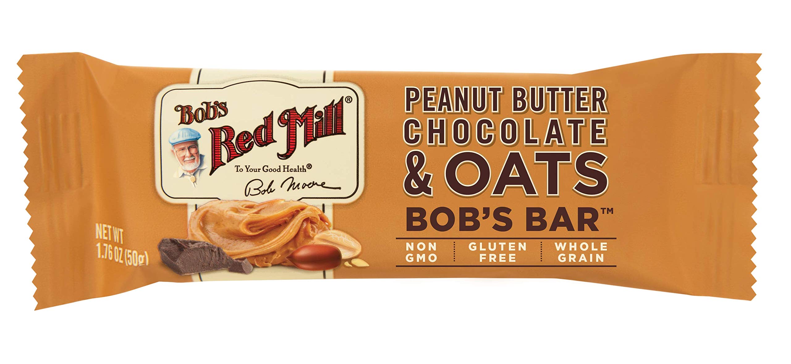 Bob's Red Mill bar placed in a lunchbox for a midday snack
